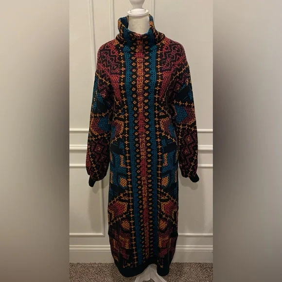 FARM RIO Yawanawa Stripes Sweater Dress - Picture 5 of 8